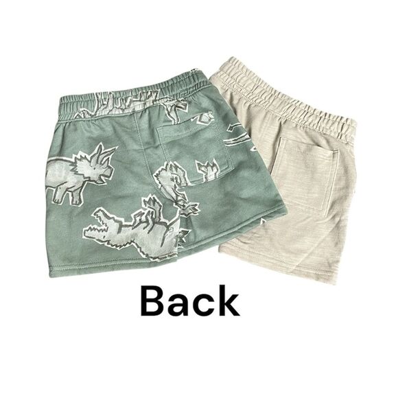 (2) Toddler Boys Shorts Sz 4 / 4T Lot French Terry Shorts Fleece - Picture 2 of 7